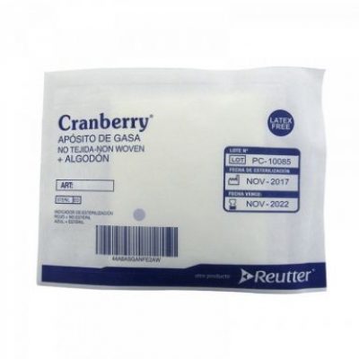 Apósito de Gasa no tejida + Algodón 10 X 20 Cranberry